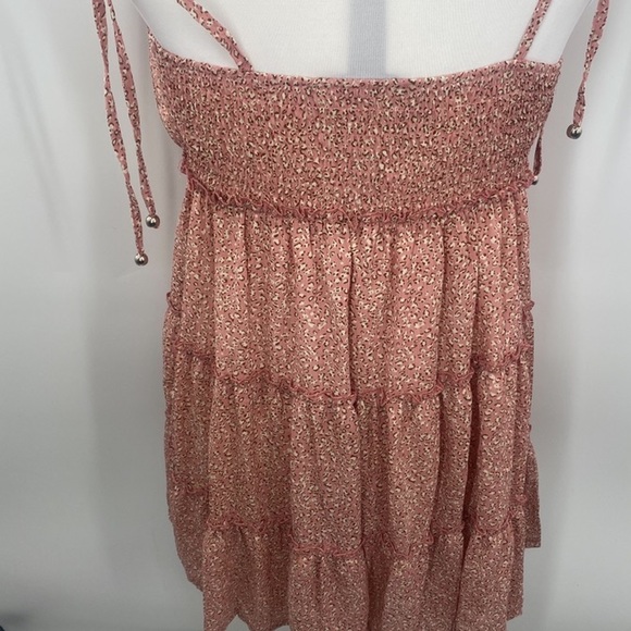 Pink Ruffled spaghetti strap Dress - Picture 4 of 8